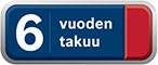 6 vuoden takuu